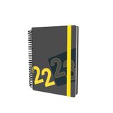 Collins Delta A5 Week Om Middenjaar Academisch 2022-23 Dagboek te bekijken - Geel (FP53M.45-2223) - Student Journal Planner met dagboek, notities en dienstregelingen