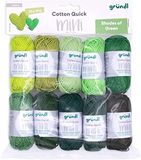 Gründl Wol Cotton Quick Mini Shades 10 minikluwen 15 g, groen