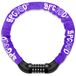 SPGOOD Fietsslot ketting met cijfers en geharde ketting, 14 kleuren (Violet)