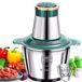 Électrique (filaire) hachoir à viande - 2L - Acier inoxydable - Multifonctionnel - Blender de cuisine