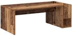 vidaXL Salontafel, oud hout, 101,5 x 50 x 37 cm, bewerkt hout