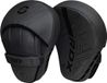 RDX Sports F6 Kara Focus Mitts - Stootkussens - Bokspads - Focus Pads - Matzwart - Set