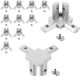 Aluminium Smidt 12 pièces connecteurs de profil en aluminium à 3 voies pour profil en aluminium 20 x 20