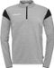 Uhlsport Squad 27 Ziptop Heren - Donkergrijs Gemeleerd / Zwart | Maat: L