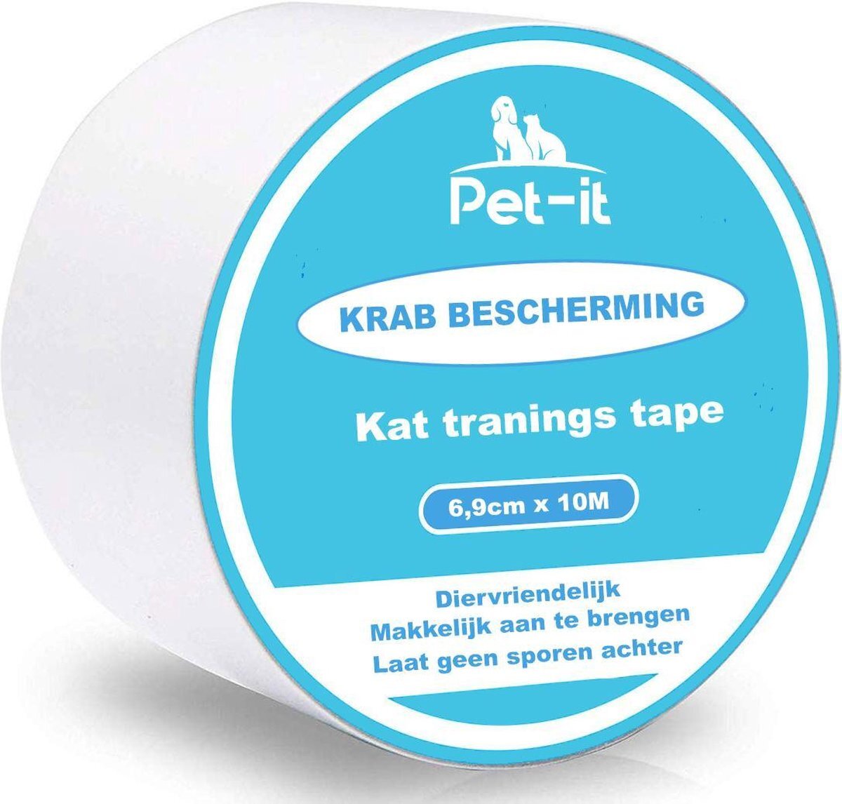Petit | Krab schade bescherming voor Katten en Honden | 1000cm Beschermings Tape | voor Bank Meubel Interieur | Transparant transparant
