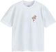 Next - Heren - T-shirt van zware stof met print - Wit