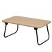 AKTIVE Max Home 18424 Klaptafel, 53 x 30 x 22 cm, hout en staal, beddienblad, multifunctioneel, bank, laptop, bijzettafel, draagbare klaptafel, industriële stijl