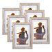 PETAFLOP Set van 6 rustieke fotolijsten 10x15 cm