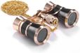 Bol Jumelles compactes 3 x 25 avec poignée pour femmes - télescope en métal pour la randonnée et le tourisme - noir.