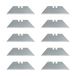 Wedo 7881 Trapezium Cutter reservemesjes, voor veiligheidssnijder en gereedschap, klapmes, van SK5-koolstofstaal, 61 x 19 mm, 10 stuks, zilver