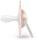 Suavinex Wonder Fopspeen / Tutter - SX Pro Symmetrische Speen - Met Ring - 0 tot 6 Maanden - 100% Siliconen - Lichtroze