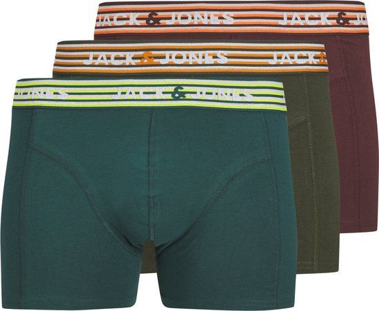 JACK & JONES JACDARVIN Solid Trunks 3-Pack - Men's Boxershorts - Size L