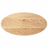 vidaXL Tafelblad 80x40x2 cm ovaal massief eikenhout