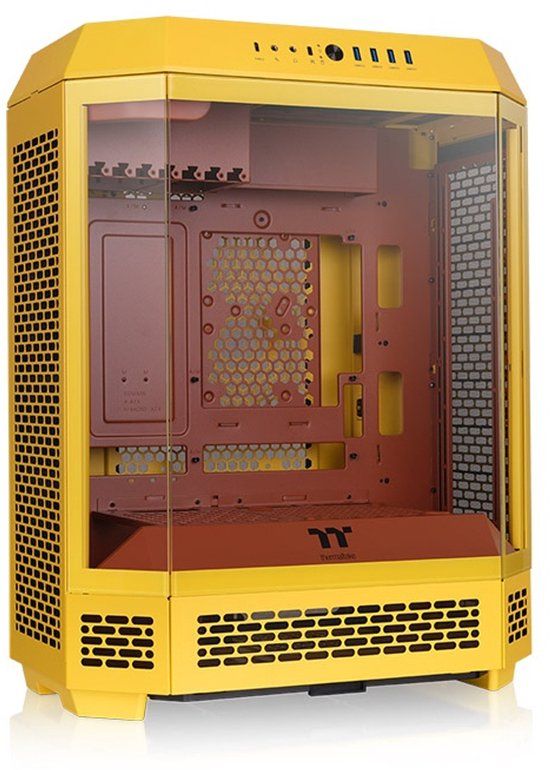 Thermaltake The Tower 600 Mid - PC Case - Behuizing - Gehard Glas - 2x140mm Ventilator - Geel