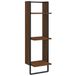 VidaXL Wandrek 3-laags 30x25x100 cm bewerkt hout bruin eikenkleur