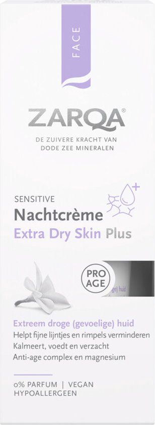 Zarqa Nachtcreme Extra Dry Skin Plus Sensitive - 50 ml