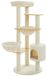 Arbre à chat Kraboom XL 135 cm de haut 5 niveaux Bois avec poteaux en sisal Hamac, niche et plateforme supérieure, avec jouets