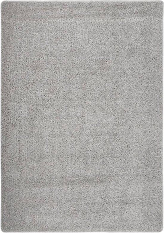 vidaXL Vloerkleed Shaggy Anti-slip Lichtgrijs 160x230 cm