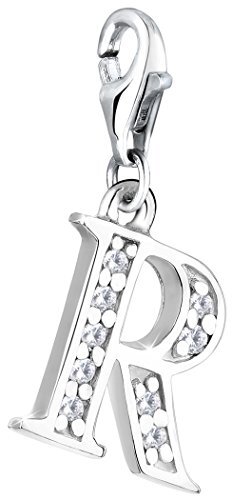 Nenalina bedel letter R hanger in 925 sterling zilver voor alle gangbare bedeldragers - 712718-019