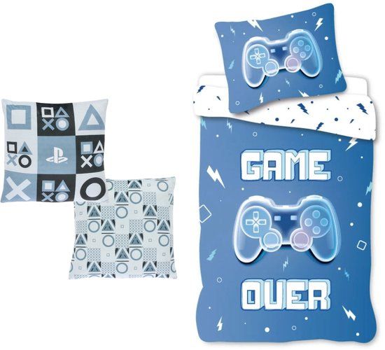 4KidsOnly Brandmac Aps Gaming dekbedovertrek + hoeslaken Eenpersoons Katoen