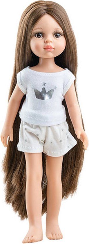 Paola Reina Pop Amigas Pijamas Carol - Blank Meisje met Lang Bruin Haar - 3+ Jaar