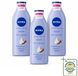 Nivea Lait Corps Lisse - Beurre de Karité - 72h Hydratation - Pour Peau Sèche - 400 ml