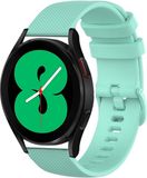 By Qubix Qubix - Sportband met motief - Turquoise - 18mm - Geschikt voor Garmin Venu 3s / Vivoactive 4s / Venu 2s / Vivomove 3s / Forerunner 255s / 265s