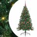 Sapin de Noël artificiel pré-éclairé vert 120 cm PVC