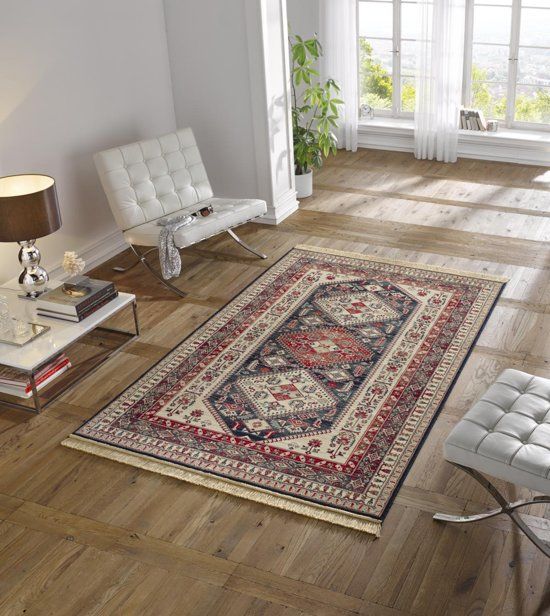 Mint rugs Klassiek Vloerkleed Cult - Met Frans motief - Blauw 120 x 170 cm - 4260425289121