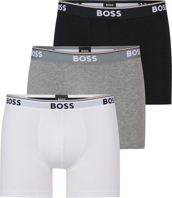 BOSS Boxershorts Power 3-Pack - Wit - Maat XL - Heren