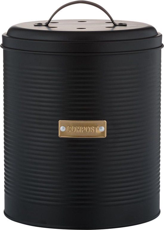 Typhoon Otto Afvalemmertje - Zwart - 2.5L