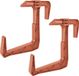 Plastique bac à fleurs support de suspension - 2x - Plastique - Terre cuite