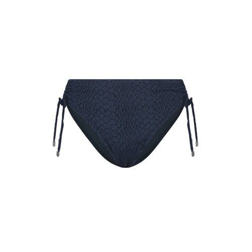 Cyell High Waist Bikini Bottom Solid Snake - Dark Blue