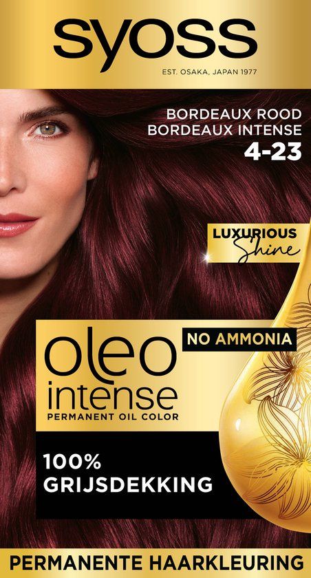 SYOSS Oleo Intense 4-23 Bordeaux Rood - Permanente Haarkleuring
