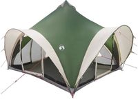 vidaXL Tipi Tent 6.0-persoons Groen Polyester en Staal