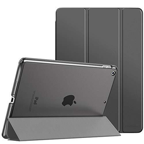 MoKo Case Fit New iPad 9th Generation 2021/8th Generation 2020/7th Gen 2019, iPad 10.2 Case - Slim Smart Shell Stand Cover with Translucent Frosted Back Protector, Space Gray(Auto Wake/Sleep)