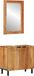 vidaXL Badkamerkast - set - 2 - st - Naturel - 62 - x - 33 - x - 58 - cm