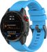 By Qubix Qubix - 26mm Quickfit Siliconen Sportbandje - Blauw - Geschikt voor Garmin Fenix 7X / 6X / 5X