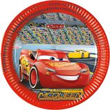 Procos Folat Cars 3 Borden Papier FSC 23 cm - 8 stuk