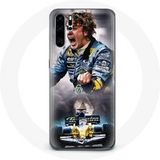 Maniacase Hoesje voor Samsung Galaxy P30 pro Fernando Alonso F1 coureur