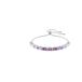 Swarovski Matrix Tennisarmband, Baguette-slijpvorm, Paars, Rodium toplaag
