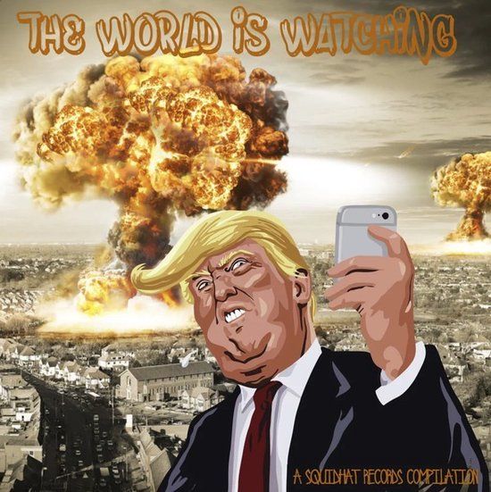 The Squidhat Various Artists - The World Is Watching - A Squidhat Records Compilation (LP) (Limited Edition)