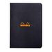 RHODIA 119183Cpack - Set van 10 Geniete Notitieboeken Zwart - A5 - Kleine Ruitjes - 96 pagina's - Clairefontaine Wit Papier 80 g/m² - Soepele, Stevige en Waterafstotende Omslag van Gecoat Karton