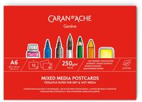 Caran d'Ache Cartes postales mixtes A6 12 pièces