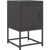 Table de chevet noire 36x39x60,5 cm acier