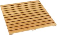 Wenko Douchevlonder 50x50cm bamboe - FSC hout - Badmat Indoor & Outdoor - Douchemat