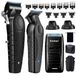 Merkloos Baardtrimmer - Trimmer heren - Draadloos haartrimmer - Set met 8 opzetkammen - USB-oplaadbaar