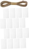 Merkloos Mand Labels - Opberg Labels - Thuis Organiseren - Eenvoudig Te Gebruiken - 16 Stuks - Wit