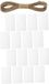 Merkloos Mand Labels - Opberg Labels - Thuis Organiseren - Eenvoudig Te Gebruiken - 16 Stuks - Wit