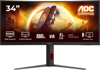 AOC CU34G4 34" Curved Ultrawide Gaming Monitor - 180Hz, 3440x1440, HDR